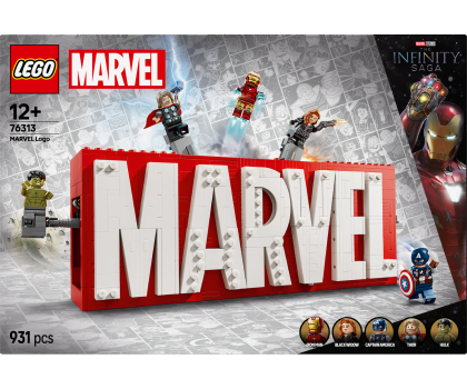 Klocki LEGO® LEGO Marvel 76313 Logo MARVEL z minifigurkami